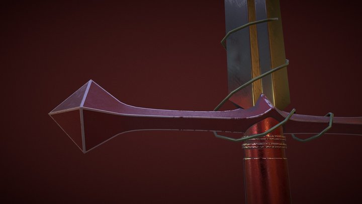 Rose Sword 3D Model