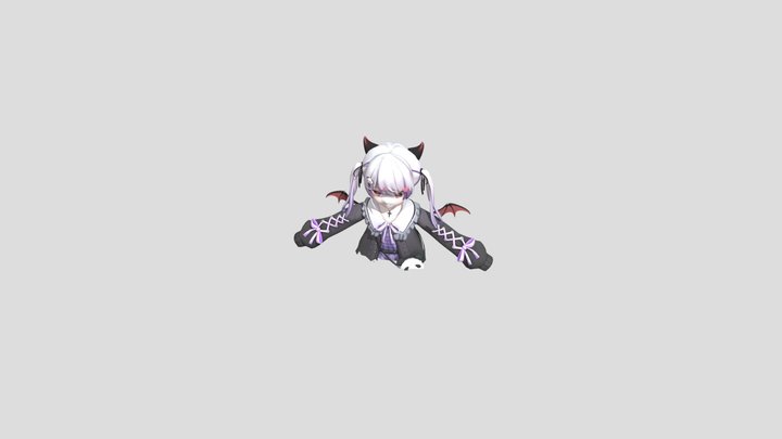 3d_anime_character_girl_for_blender_c1 3D Model