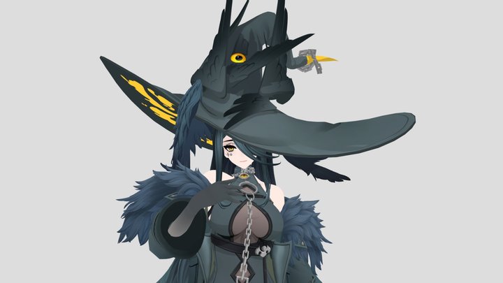Black Bird Animated - Neverness To evenress 3D Model