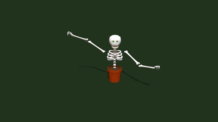 Skeleton farmer 3D Model