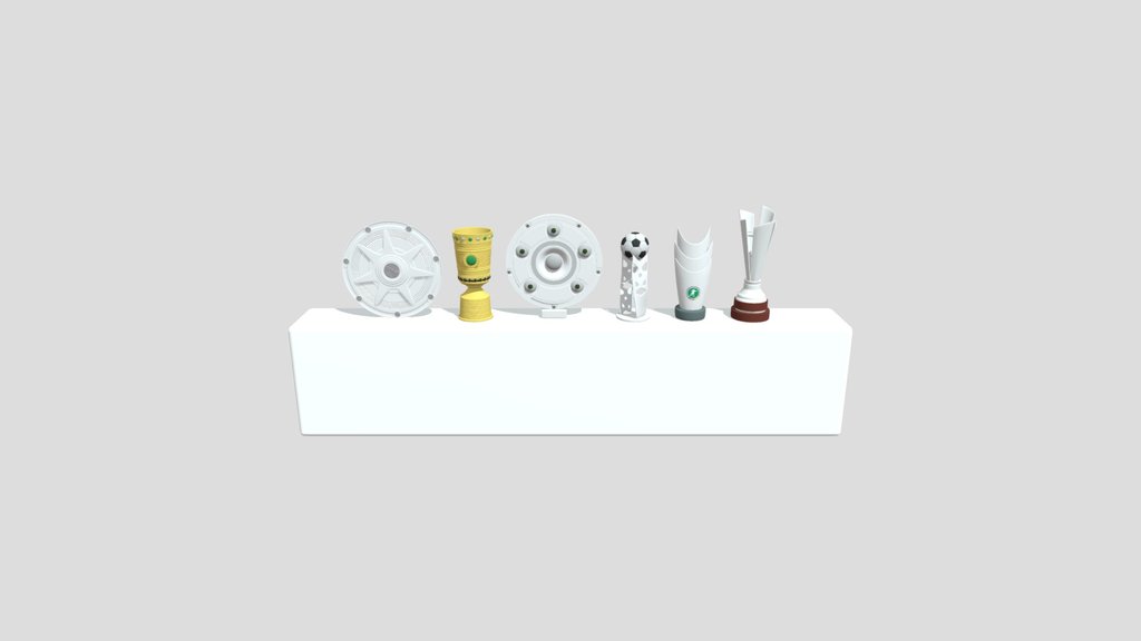Bundesliga Trophies Collection 3D model