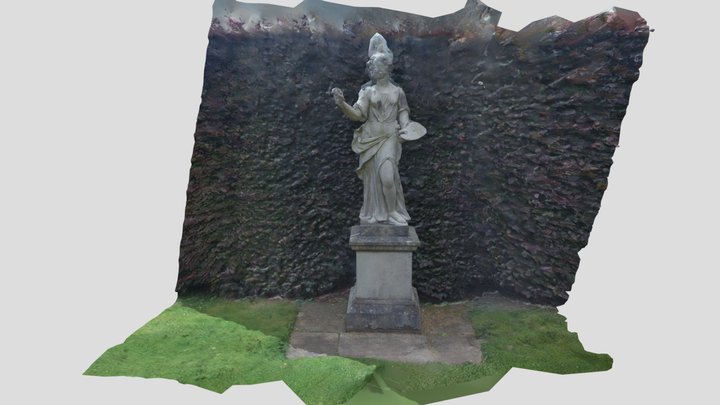 A-Muse, Female figure with palette 3D Model