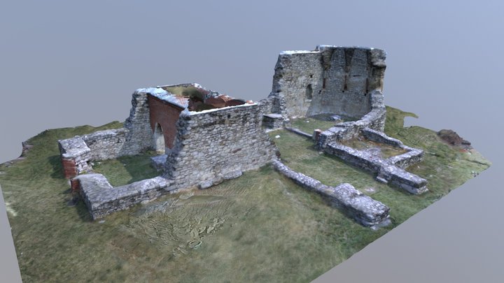 Papsoka temple ruin 3D Model