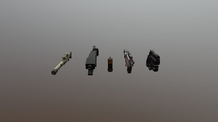 Guns 3D Model