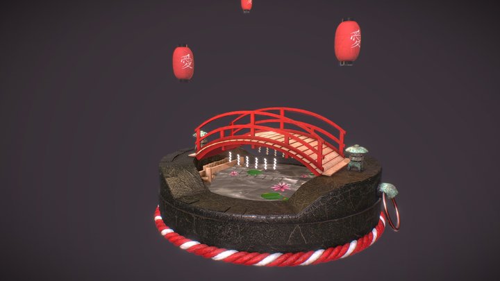 Red Bridge - Guzei 3D Model