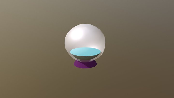 Low Poly Assets - Fortune Tellers Crystal Ball 3D Model
