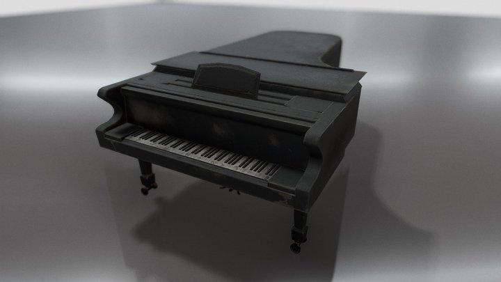 Shigeru Kawai Grand Piano 3D Model