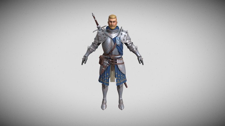 Combatant 3D Model