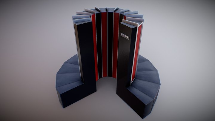 Cray-1 Supercomputer 3D Model