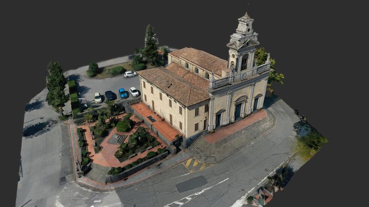 Chiesa S. Andrea Milo - Modello 3d semplificato 3D Model