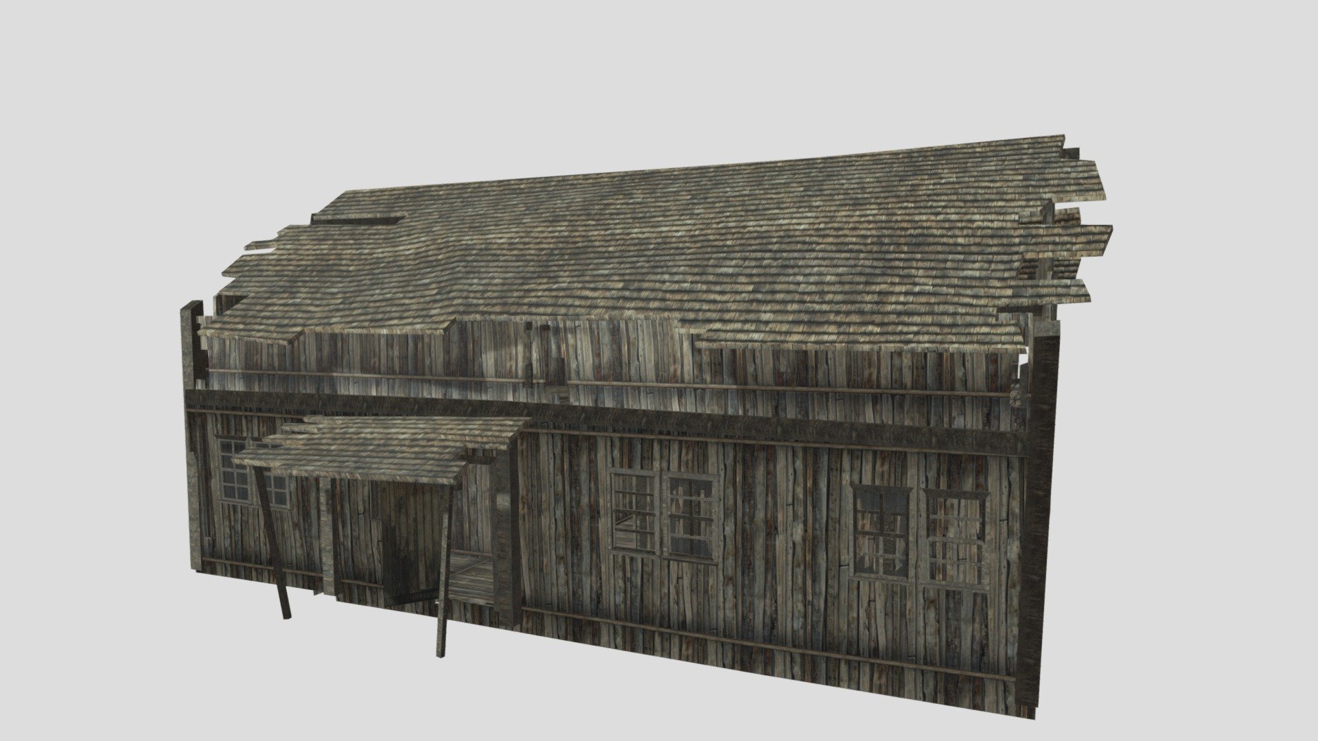 Old Wood House   3D Model By DESIGNTRIX STUDIO (@DESIGNTRIX) [0ef72cd