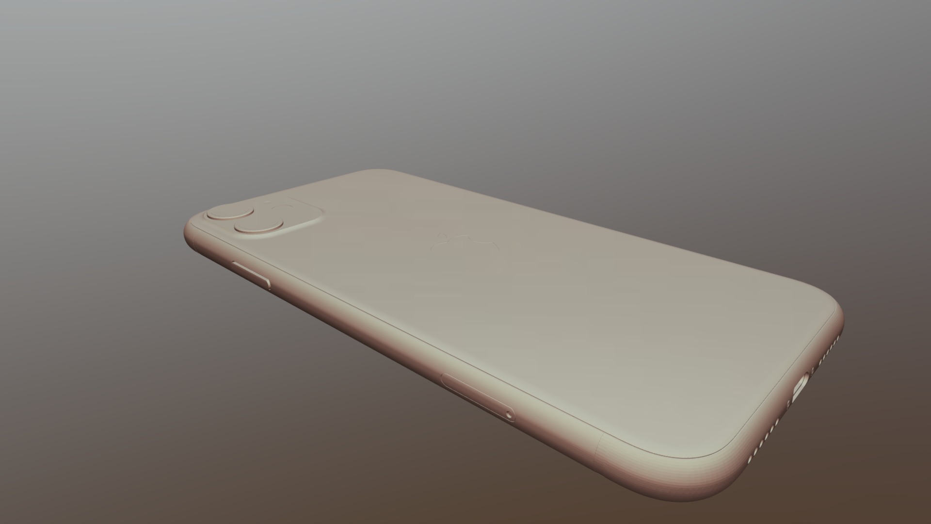 3D model iPhone 11 – original Apple dimensions - This is a 3D model of the iPhone 11 - original Apple dimensions. The 3D model is about a close-up of a cell phone.