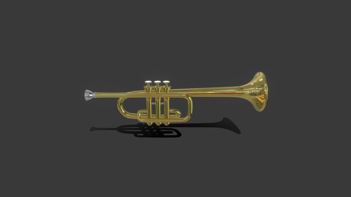 Yamaha inspired trumpet 3D Model