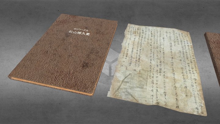 Notebook & Torn Page – Free 3D Model STL
