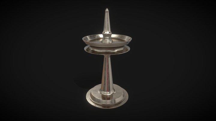 Temple Oil Lamp 3D Model