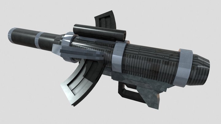 X_Gun_07_RMX_TEX 3D Model