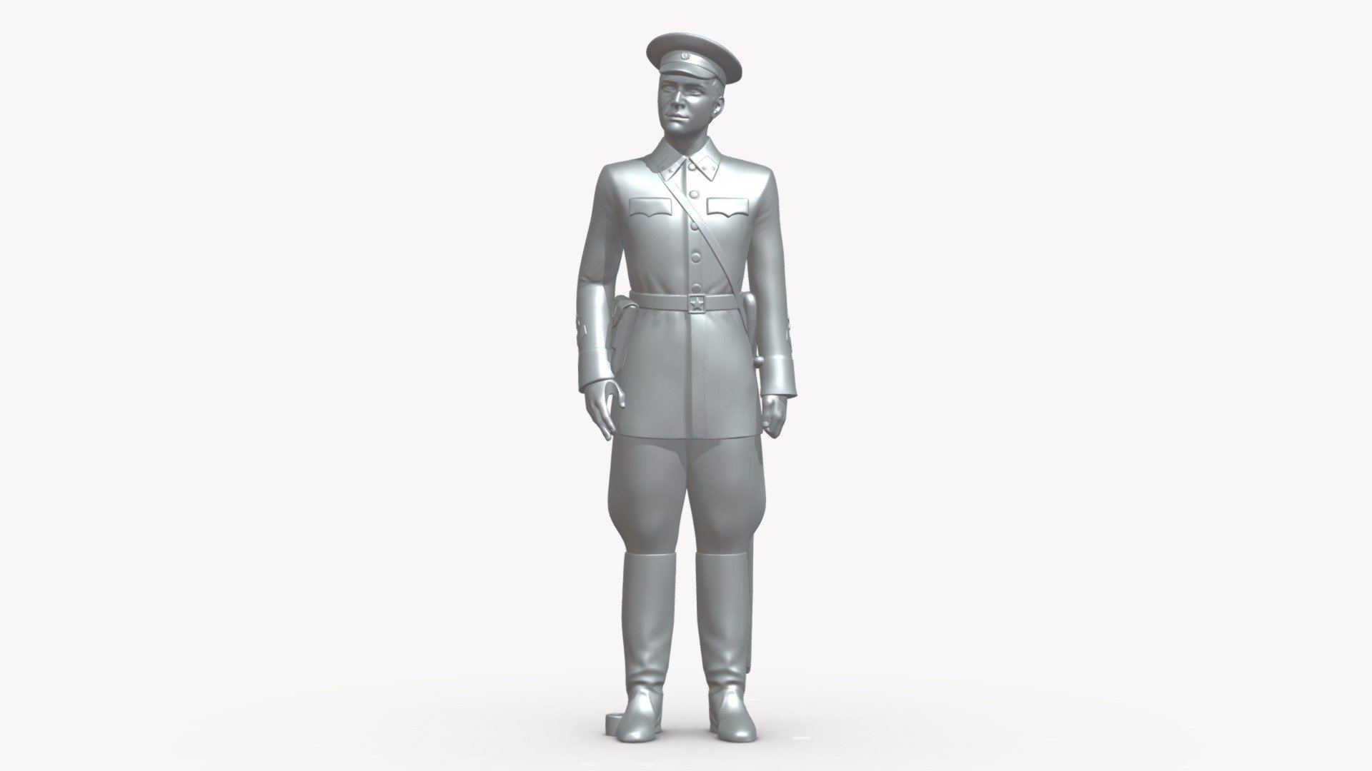 Man In Military Uniform 0116 3 Buy Royalty Free 3d Model By 3dfarm [0efb67a] Sketchfab Store