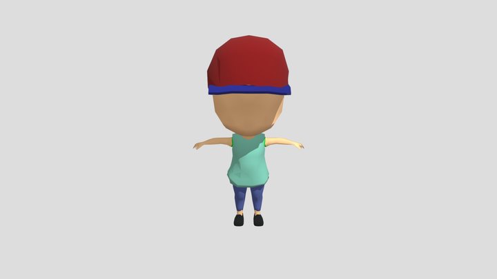Low Poly Character 3D Model