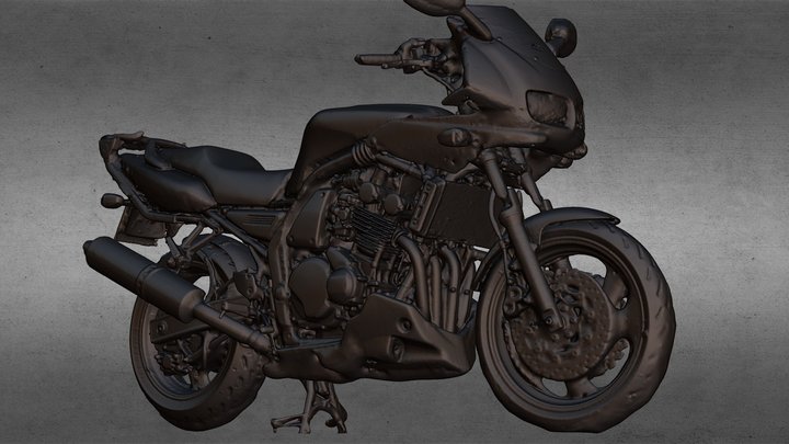 Miraco full Black motorbike fazer 3dscan 3D Model