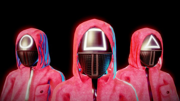 Squid Game Squad 3D Model