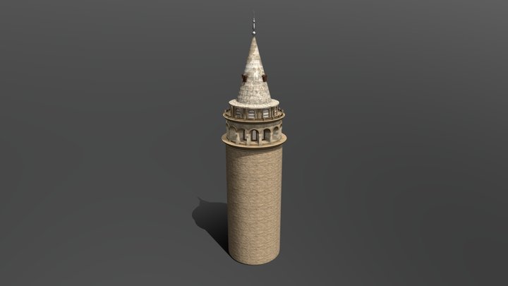Galata Tower 3D Model