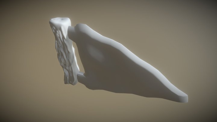 Rock troll Sword Finished 3D Model
