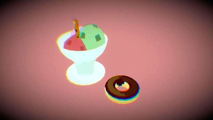 Imps Icecream and donut 3D Model