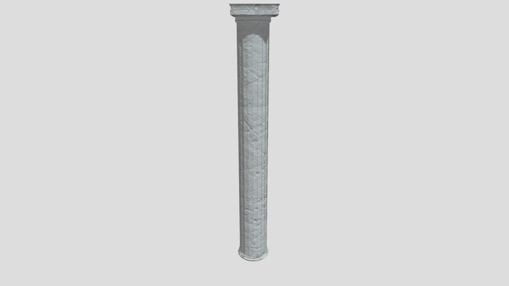 Underground Ruins - Complete Pillar 2 3D Model