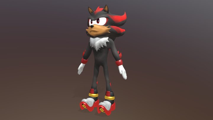 Shadow The Hedgehog 3D Model