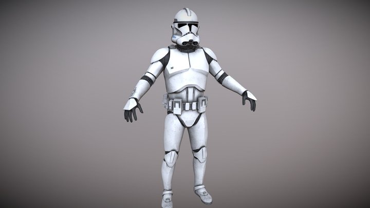 Phase 2 clone trooper 3D Model
