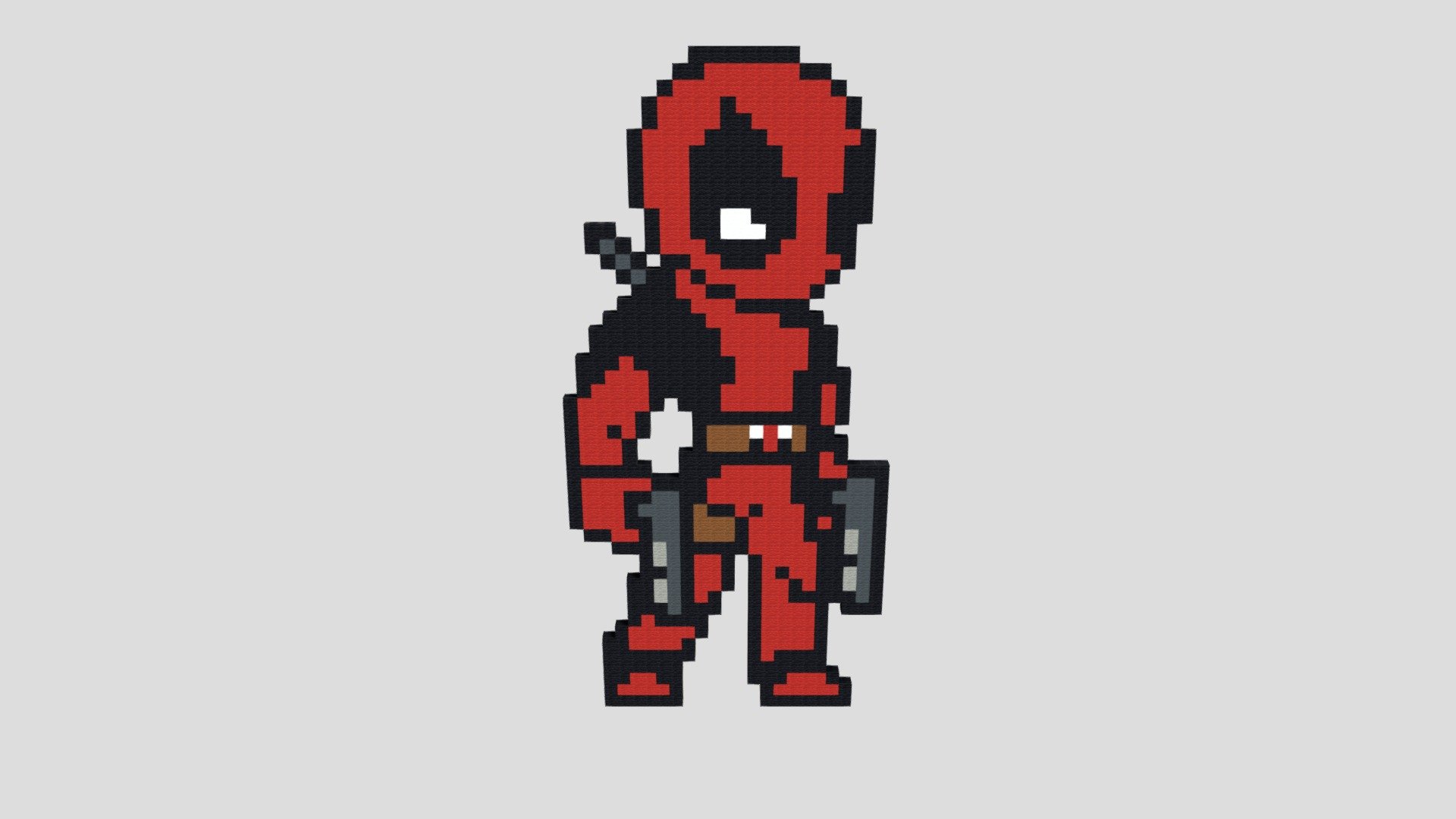 deadpoolpixel Download Free 3D model by madexc [0f0281a] Sketchfab