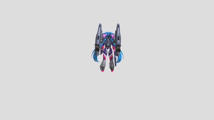 Macross Frontier: Klan Klang Armored (AI) WIP 3D Model