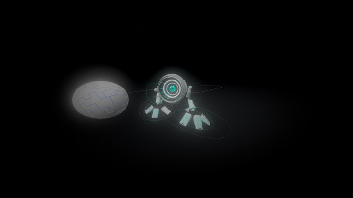 blue biped 3D Model