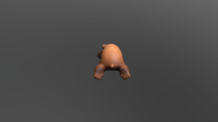 Bear-anim Rest-t01-bake Embed 02 Fbx 3D Model