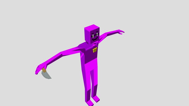 (OLD) Rigged William Afton by J3FF_5HOP 3D Model