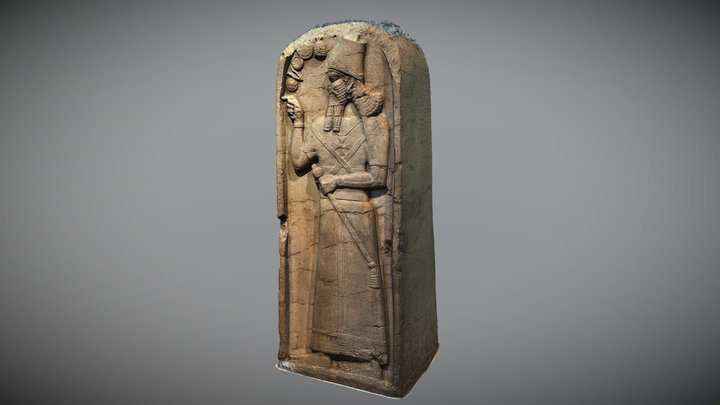 Stela of the Assyrian king Shamshi-Adad V 3D Model