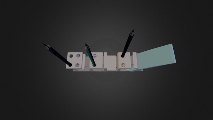 Карандашница Obj 3D Model