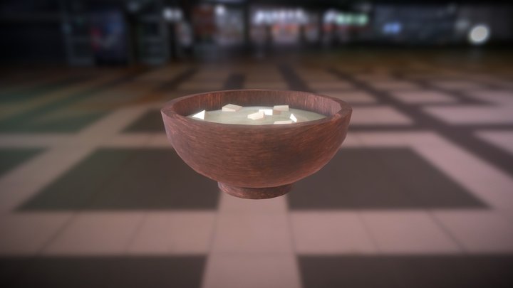 Miso Soup 3D Model