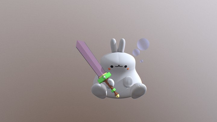 Bunny Scroom2 3D Model
