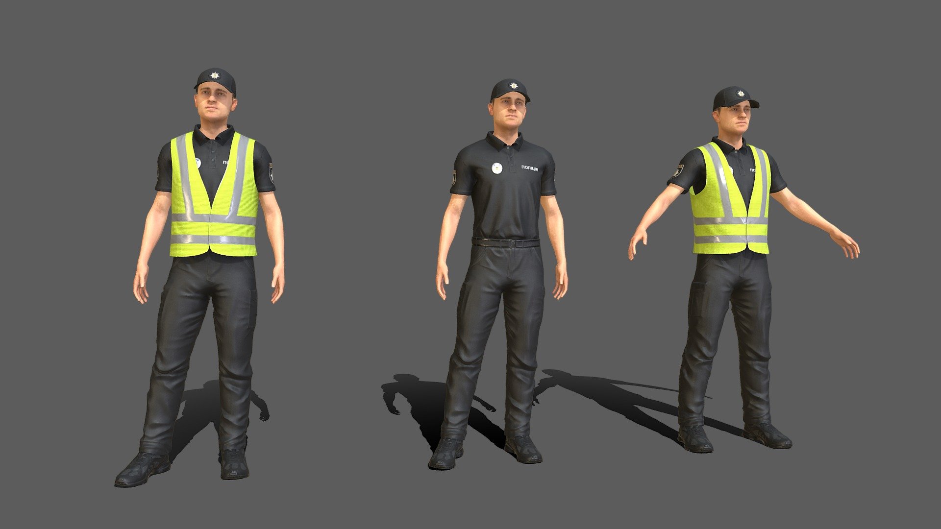 Police 3d model