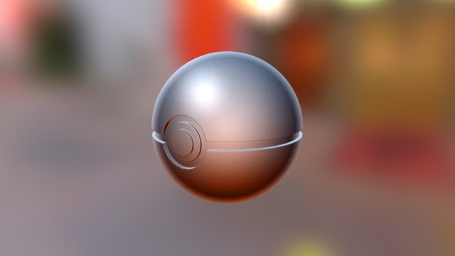 Pokemon Pokeball [Made in F3] 3D Model