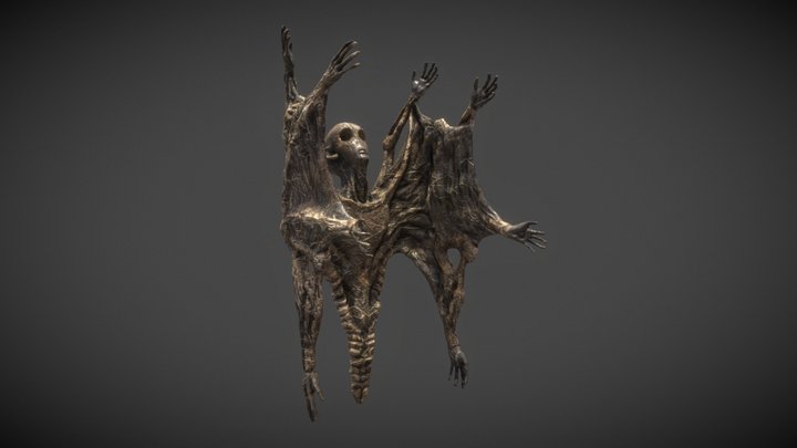 Zdzislaw Beksinski. Creature. Fan Art 3D Model