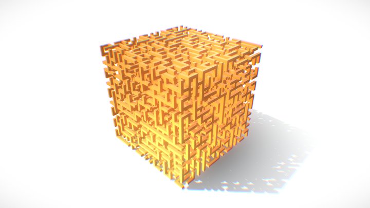 Voxel Maze fractal - Placeholder 3D Model