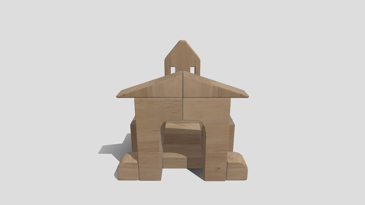 Block Castle 2 3D Model