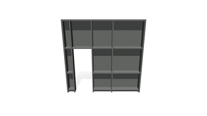 Book Shelves v1 3D Model