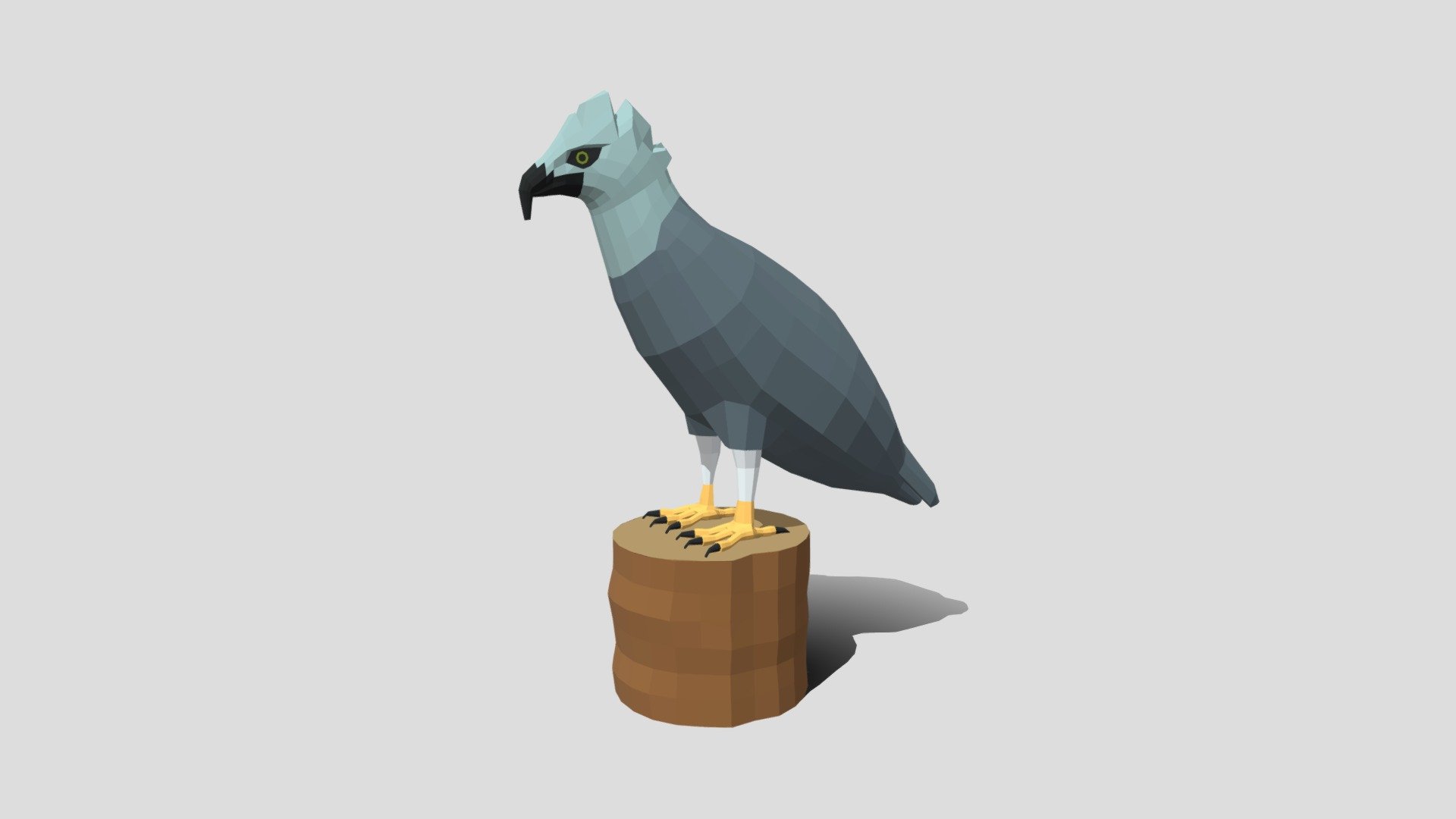 ArtStation - Low Poly Cartoon Harpy Eagle