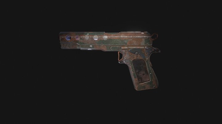 Colt 1911 | Apocalypse weapon 3D Model