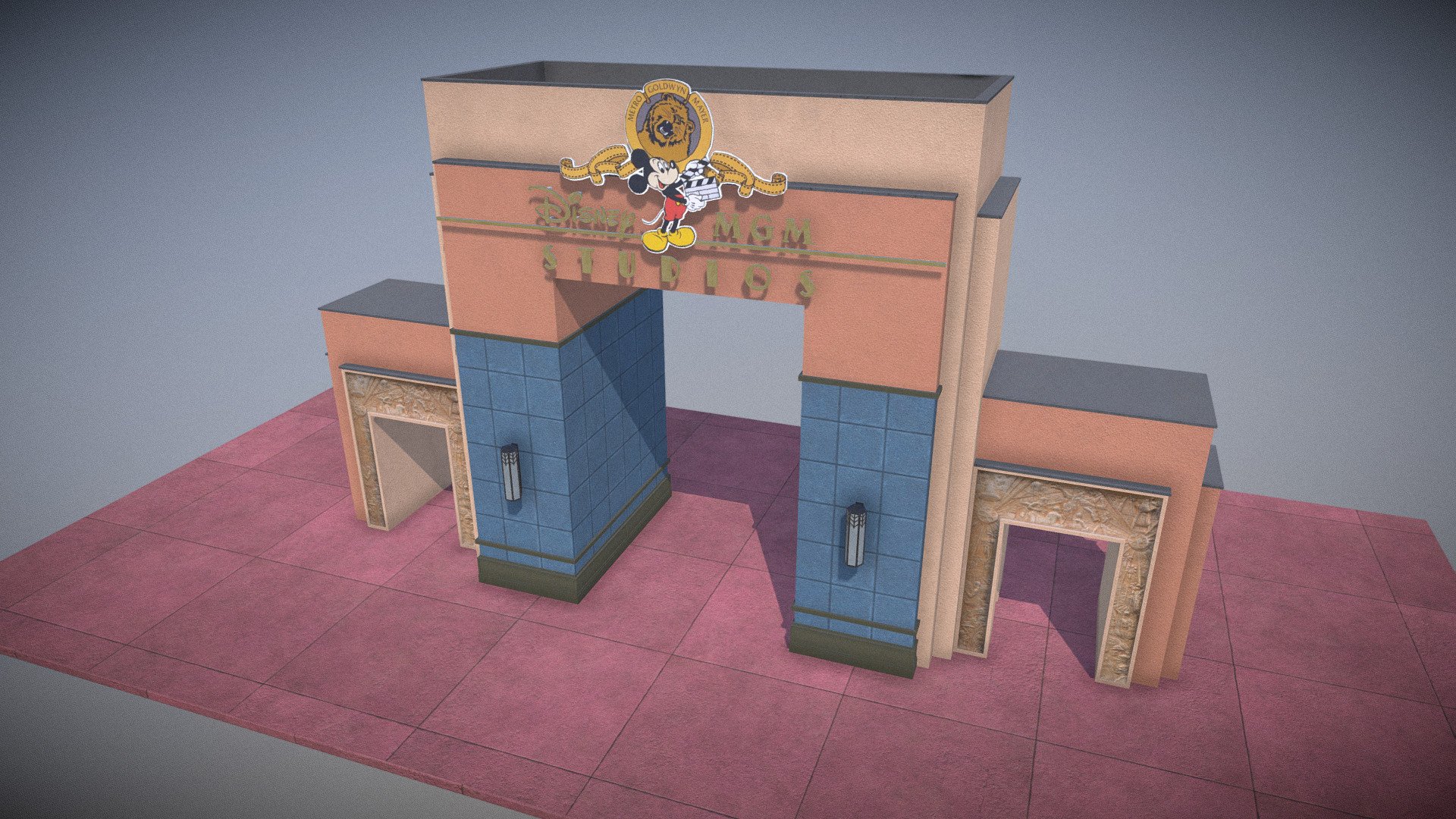 Disney's Hollywood Studios MGM Archway - Download Free 3D model by Walt