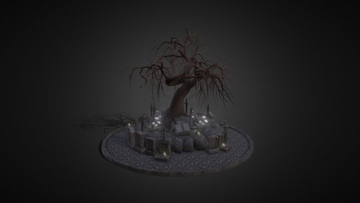 Bloodborne - L'arbre du cimetière 3D Model