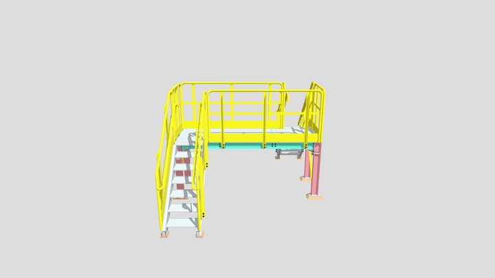 Plataforma treino - Tekla 3D Model